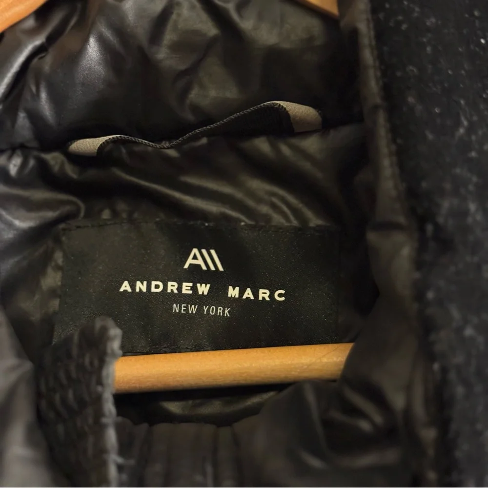 Marc New York black down/velvet puffer - Picture 7 of 13